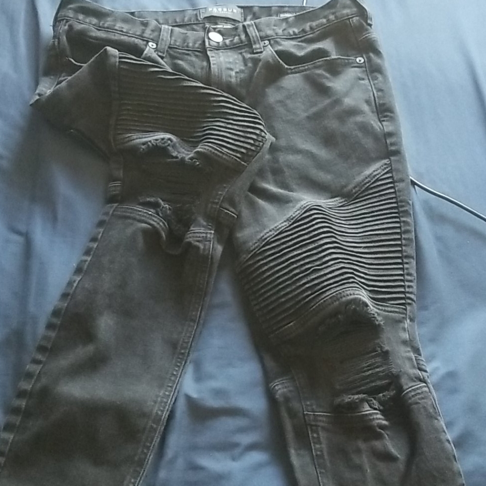 Pacsun Black stacked skinny comfort stretch jeans